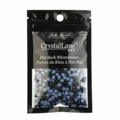 Crystal Lane DIY SS16 Round Glass Hotfix Flatback Rhinestones, 1,440ct.