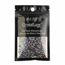 Crystal Lane DIY SS16 Round Glass Hotfix Flatback Rhinestones, 1,440ct.