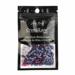 Crystal Lane DIY SS16 Round Glass Hotfix Flatback Rhinestones, 1,440ct.