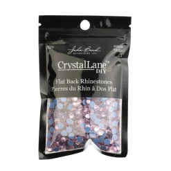 Crystal Lane DIY SS20 Round Glass Hotfix Flatback Rhinestones, 1,440ct.