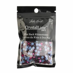 Crystal Lane DIY SS20 Round Glass Hotfix Flatback Rhinestones, 1,440ct.