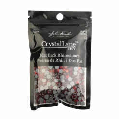 Crystal Lane DIY SS20 Round Glass Hotfix Flatback Rhinestones, 1,440ct.