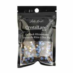 Crystal Lane DIY SS20 Round Glass Hotfix Flatback Rhinestones, 1,440ct.