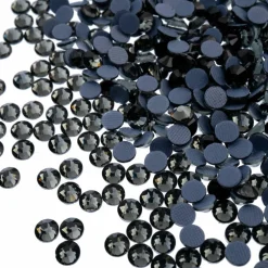 Crystal Lane DIY SS6 Round Glass Flatback Hotfix Rhinestones, 1,440ct.