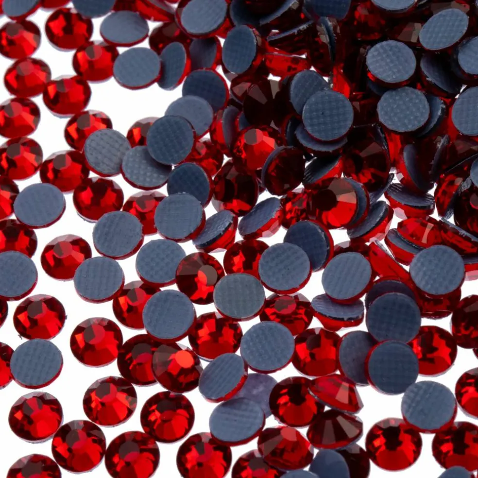 Crystal Lane DIY SS6 Round Glass Flatback Hotfix Rhinestones, 1,440ct.