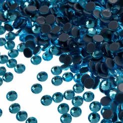 Crystal Lane DIY SS6 Round Glass Flatback Hotfix Rhinestones, 1,440ct.