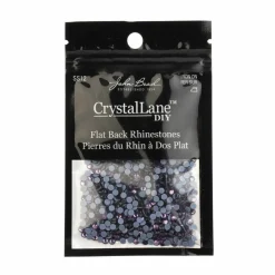 Crystal Lane DIY SS6 Round Glass Flatback Hotfix Rhinestones, 1,440ct.