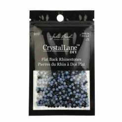 Crystal Lane DIY SS6 Round Glass Flatback Hotfix Rhinestones, 1,440ct.