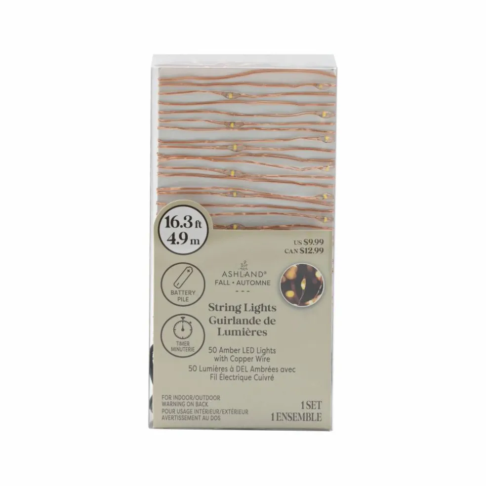 50ct. Amber LED String Lights by Ashland®