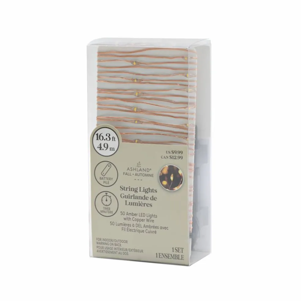 50ct. Amber LED String Lights by Ashland®