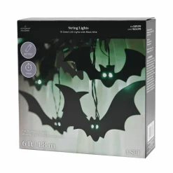 10ct. Bats with Green LED String Lights by Ashland®