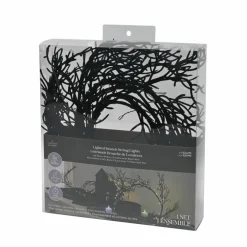 48ct. Black Flocked Branch LED String Lights by Ashland®