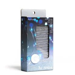 40ct. Blue Silver Wire LED String Lights by Ashland®