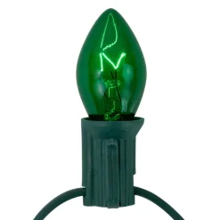 25ct. C7 Christmas String Lights with Green Wire