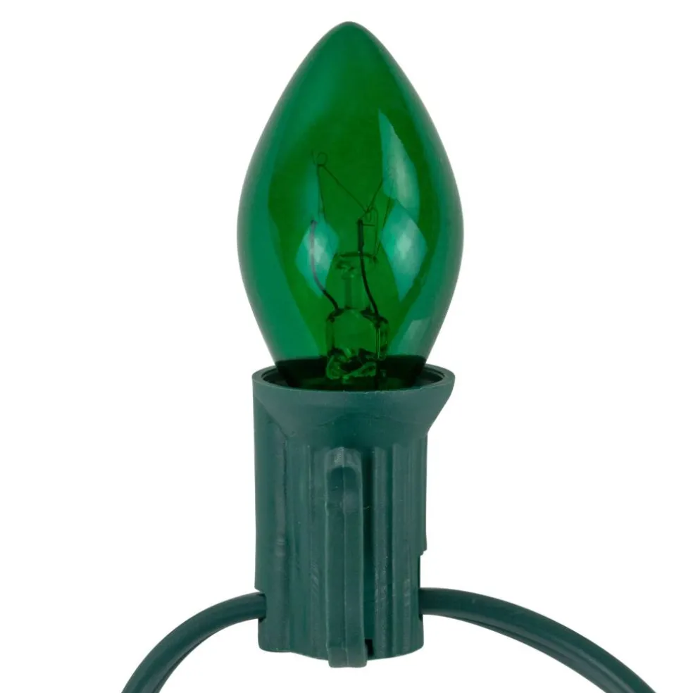 25ct. C7 Christmas String Lights with Green Wire