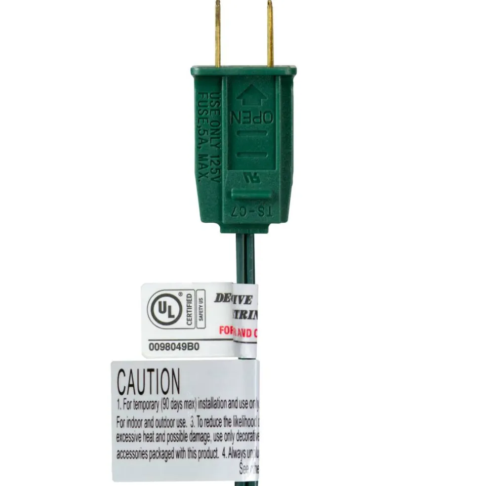 25ct. C7 Christmas String Lights with Green Wire