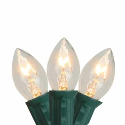 25ct. C7 Christmas String Lights with Green Wire
