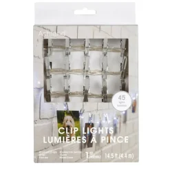 45ct. Cool White LED Silver Clip Lights by Ashland®