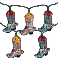10ct. Cowboy Boots Patio String Lights