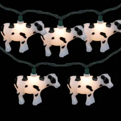 10ct. Cow Patio String Lights