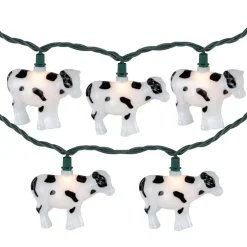 10ct. Cow Patio String Lights