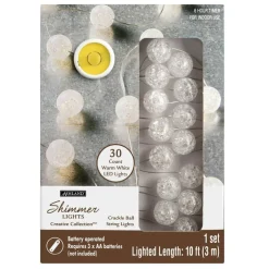 30ct. Crackle Ball LED String Lights by Ashland™