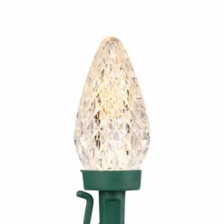 100ct. Faceted LED C9 Christmas String Lights
