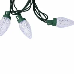 100ct. Faceted LED C9 Christmas String Lights