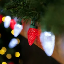 100ct. Faceted LED C9 Christmas String Lights