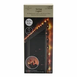 50ct. Fall Multicolor LED String Lights on Brown Wire by Ashland®