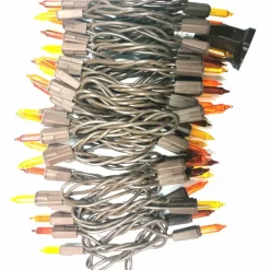 50ct. Fall Multicolor LED String Lights on Brown Wire by Ashland®