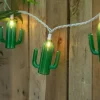 10ct. Green Cactus Patio String Light Set
