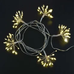 5ct. LED Silver Mini Starburst Cluster String Lights by Ashland®