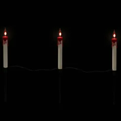 5ct. Lighted Flickering Candle Halloween Pathway Marker Lights