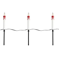 5ct. Lighted Flickering Candle Halloween Pathway Marker Lights