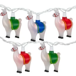 10ct. Llama Patio String Lights