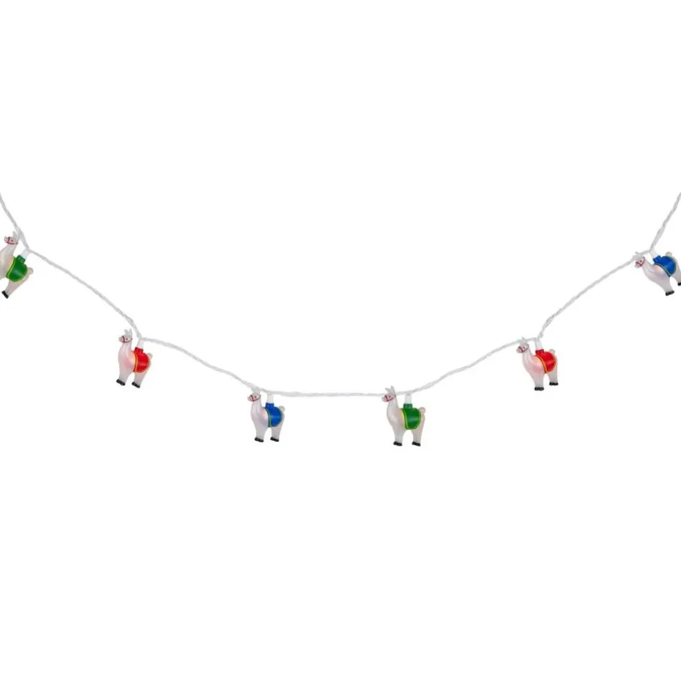 10ct. Llama Patio String Lights