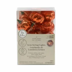 10ct. Mercury Finish Pumpkins Icon LED String Lights by Ashland®