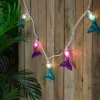 10ct. Mermaid Tails Patio String Lights with White Wire
