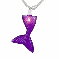 10ct. Mermaid Tails Patio String Lights with White Wire