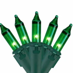 100ct. Mini Christmas String Lights with Green Wire