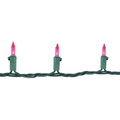 100ct. Mini Christmas String Lights with Green Wire