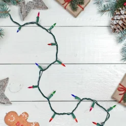 100ct. Mini Christmas String Lights with Green Wire