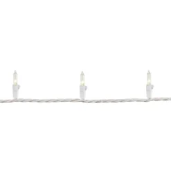 100ct. Mini Christmas String Lights with White Wire