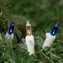 100ct. Mini Christmas String Lights with White Wire