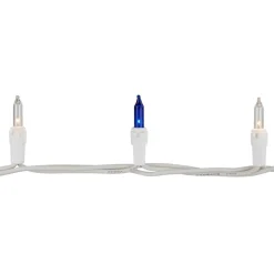 100ct. Mini Christmas String Lights with White Wire