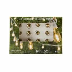 20ct. Mini Edison String Lights with White Cord by Ashland®