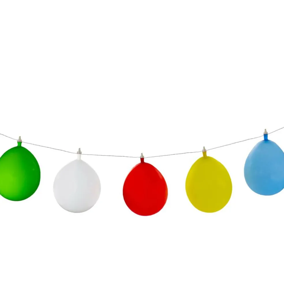 10ct. Multicolor LED Inflatable Balloon String Lights