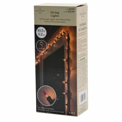 50ct. Orange Incandescent String Lights with Brown Wire by Ashland®