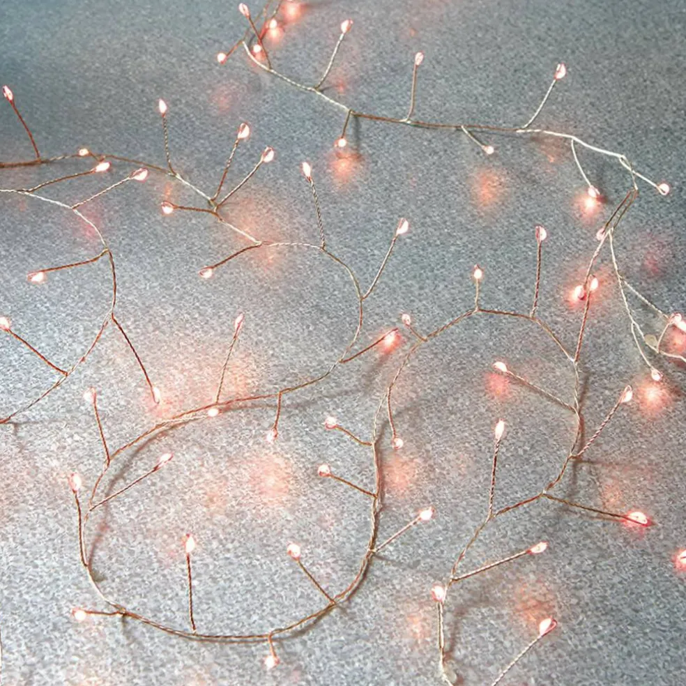 120ct. Pink LED String Lights Garland by Ashland®